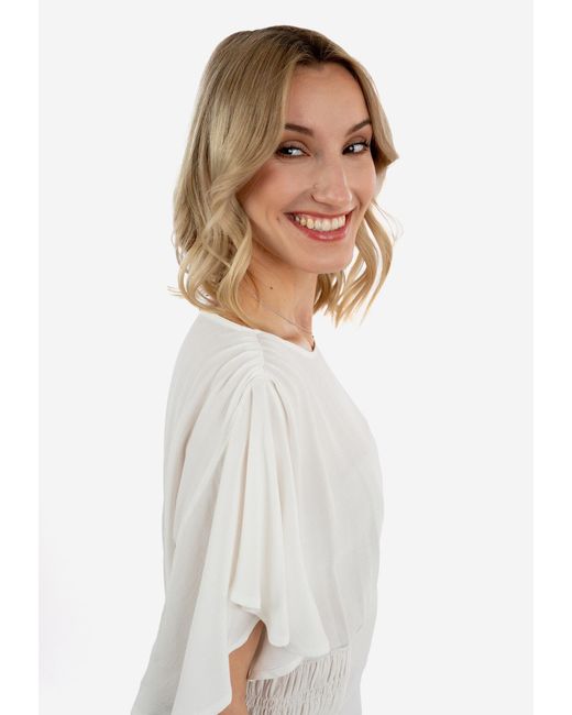 SURI FREY White Bluse Halbarm Sfy Freyday