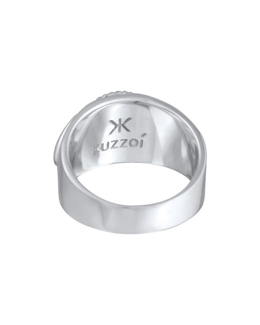 Kuzzoi Ring Howlith in Blue für Herren