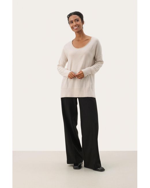 Part Two White Pullover Nourapw