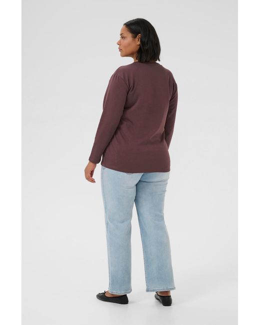 Kaffe Brown Pullover Berla