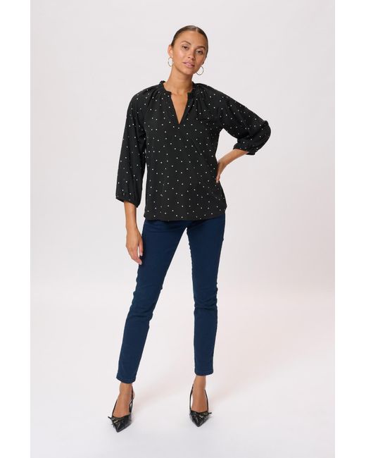 Kaffe Black Bluse Kasandy