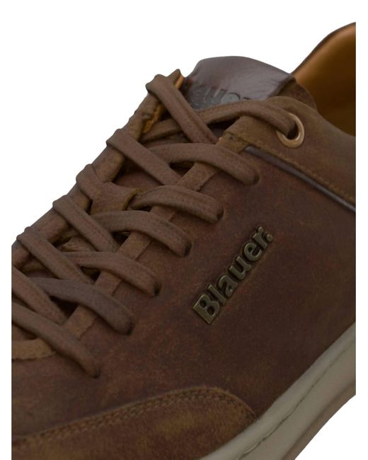 Blauer Sneaker Farrell 02 in Brown für Herren