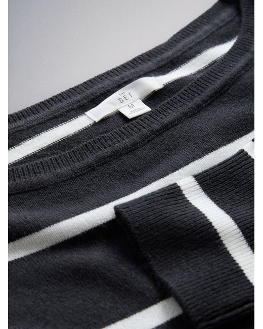 The Set Black Pullover