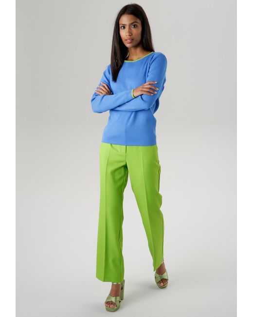 Aniston SELECTED Blue Pullover