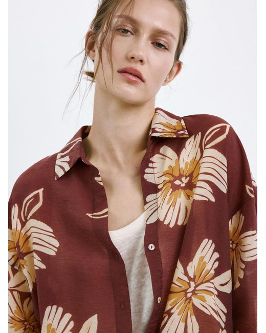 Mango Red Bluse Sake