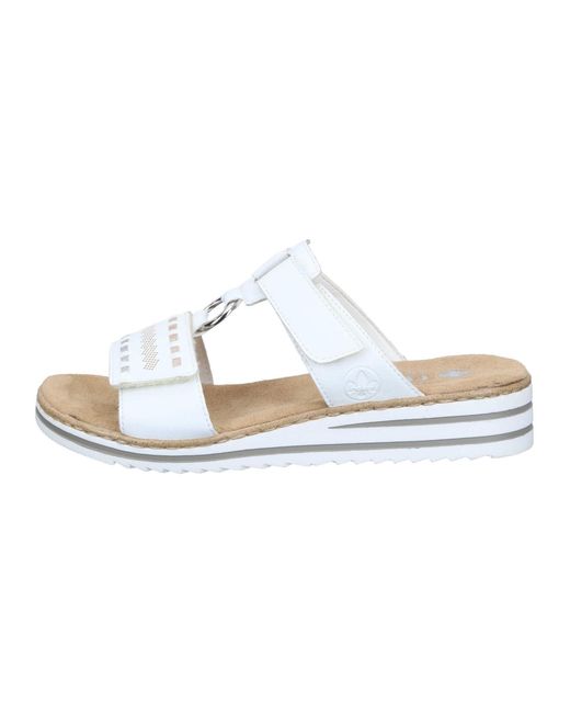 Rieker White Pantolette Basic