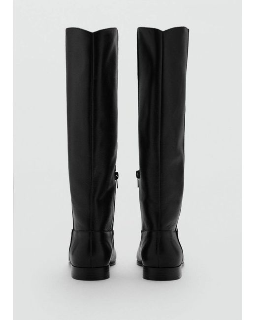 Mango Black Stiefel Raqui