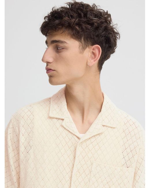 Solid Kurzarmhemd Sdteagan in White für Herren