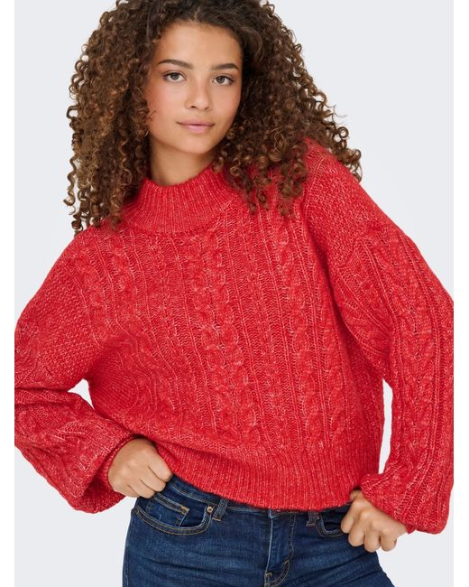 ONLY Red Pullover Onlida