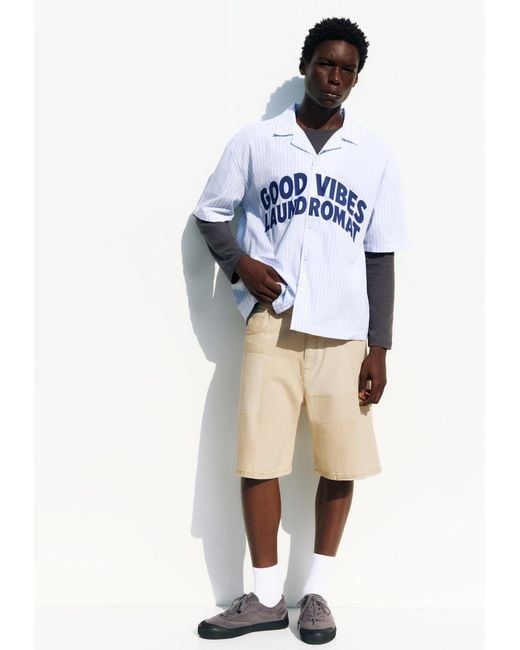 Pull&Bear Shorts in Natural für Herren