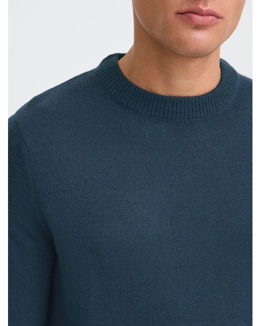Solid Strickpullover Sdbabak in Blue für Herren