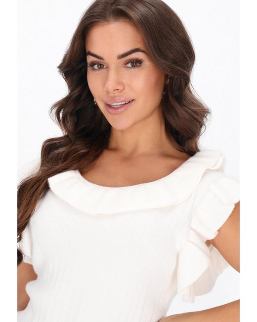 faina White Pullover