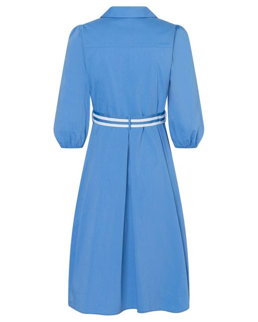MORE&MORE Blue Blusenkleid 'Poplin Dress'