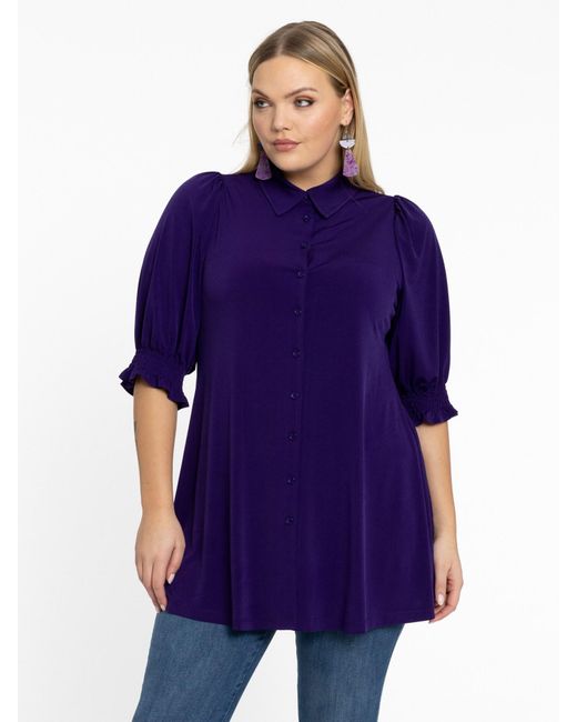 Yoek Purple Bluse