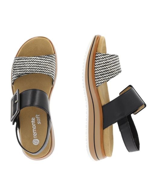 Remonte Black Sandale Basic