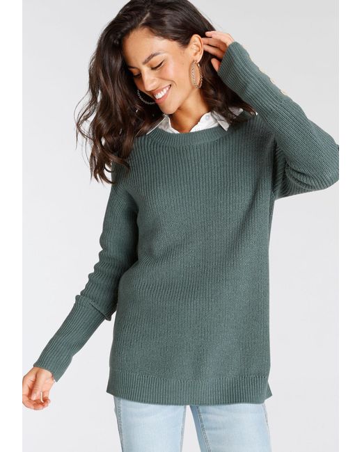 Laura Scott Green Pullover