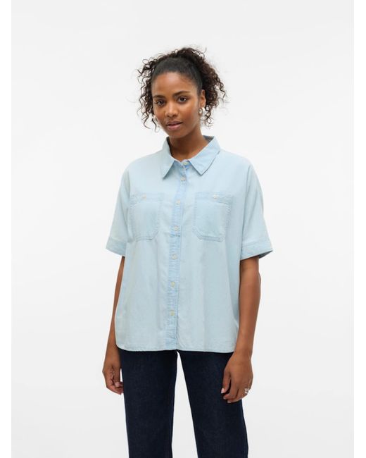 Vero Moda Blue Bluse 'Vmemberly'
