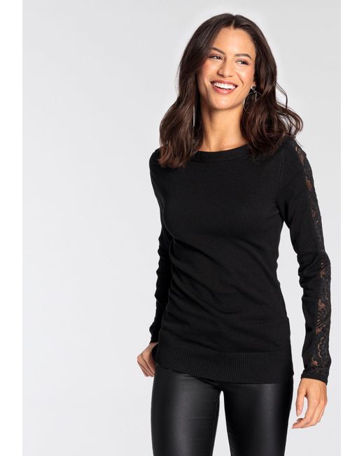 melrose Black Strickpullover