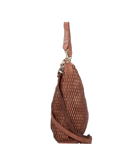 Campomaggi Brown Schultertasche Mangrovia