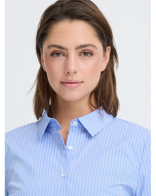 Ichi Blue Bluse Ihdima