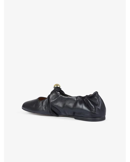GISÉL MOIRÉ Black Ballerinas