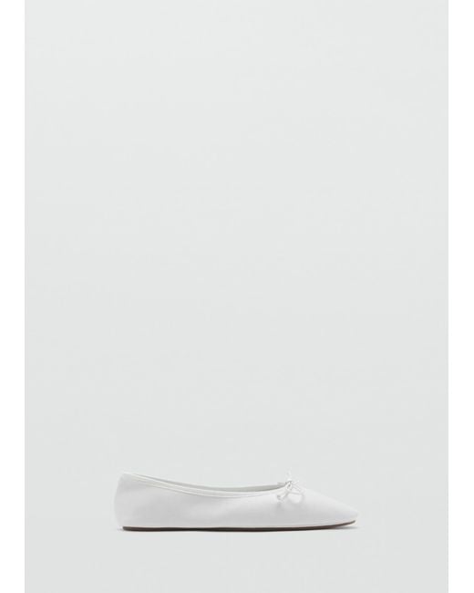 Mango White Ballerina Suave