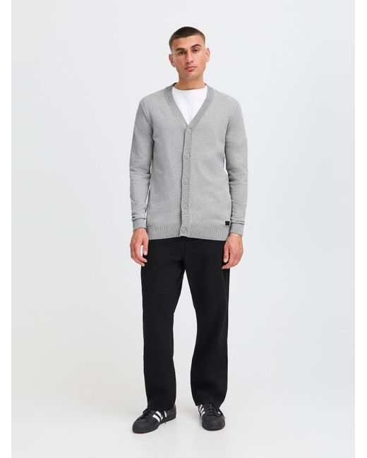 Solid Strickjacke Akalma in Gray für Herren