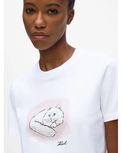 Karl Lagerfeld White T-Shirt