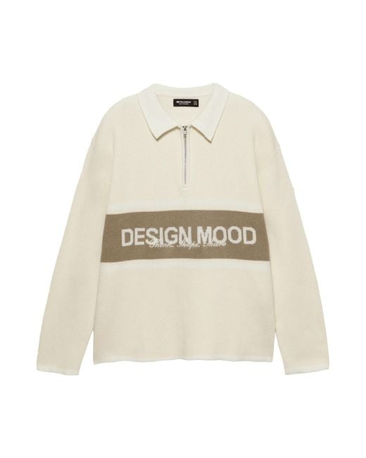 Pull&Bear Pullover in White für Herren