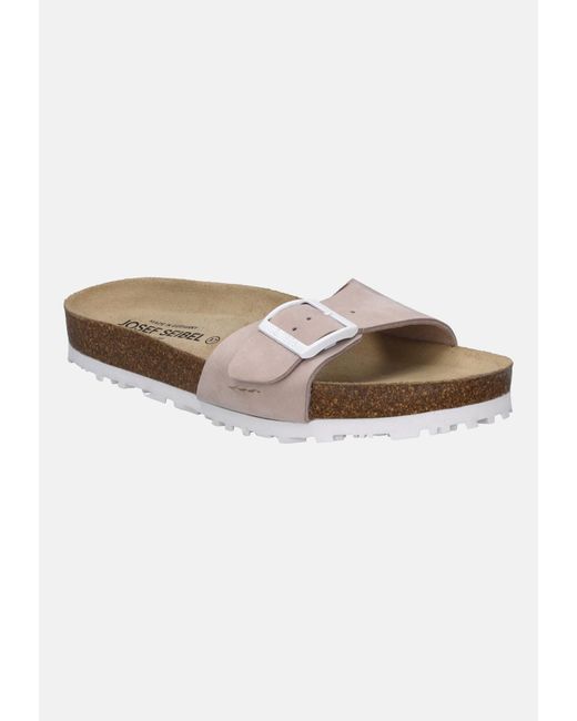 Josef Seibel White Pantolette 'Hermine 03'