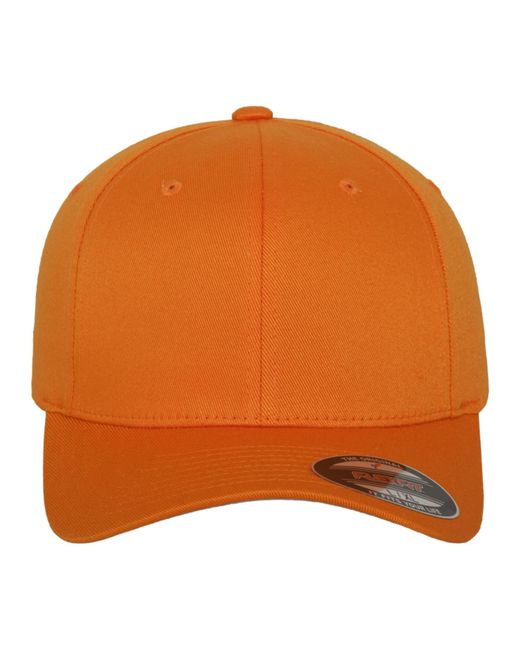 Flexfit Orange Cap Wooly Combed