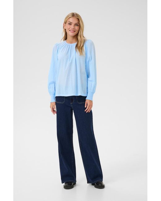 Kaffe Blue Bluse Ka Roca