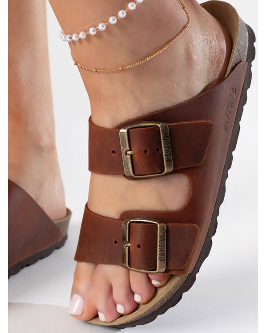Bayton Brown Pantolette 'Atlas'
