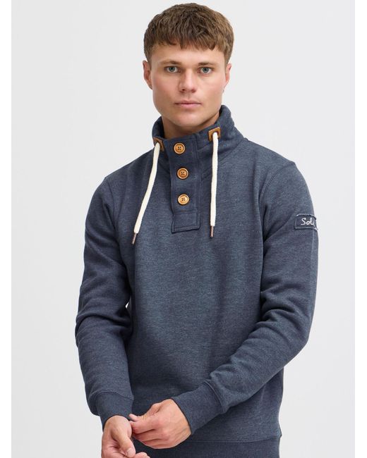 Solid Sweatshirt Trip in Blue für Herren
