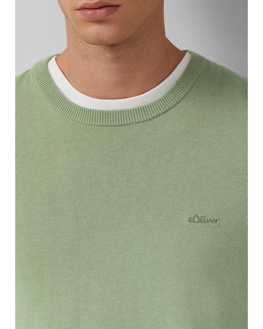 S.oliver Pullover in Green für Herren