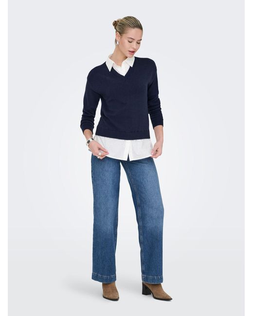 ONLY Blue Pullover Onldagmar