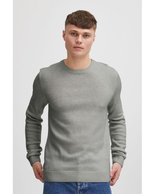 Solid Pullover in Gray für Herren