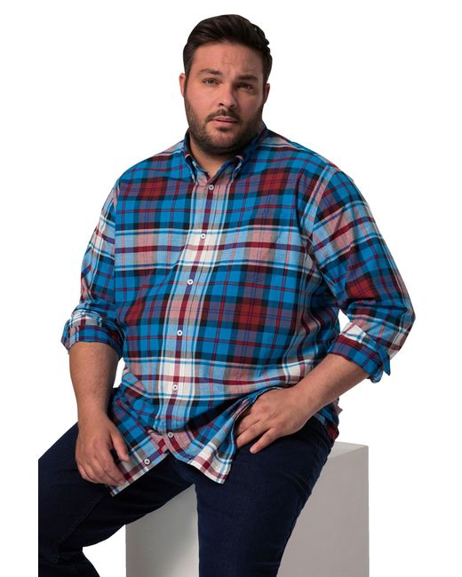 Men Plus Hemd in Blue für Herren
