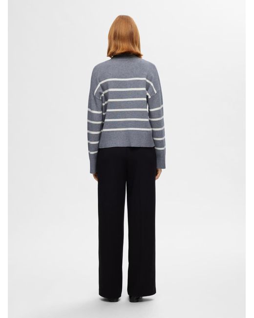 SELECTED Gray Pullover 'kamma'