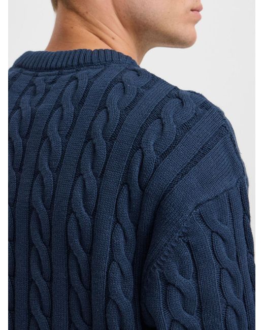 Solid Pullover Malcolm in Blue für Herren