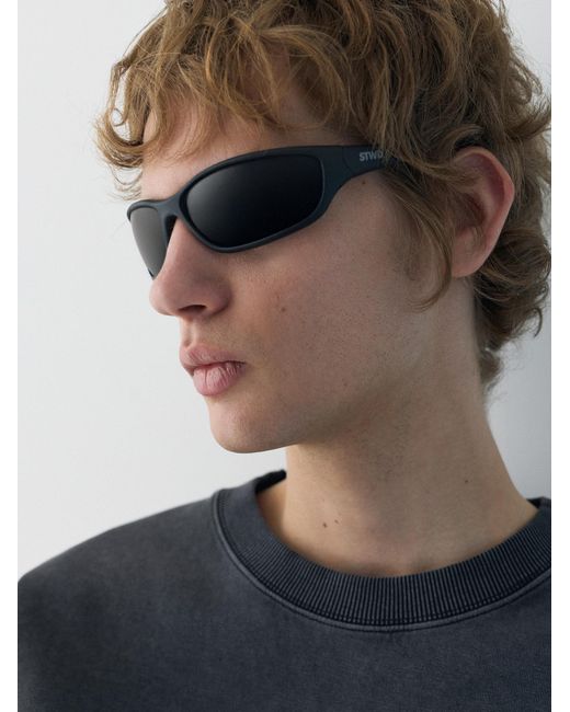 Pull&Bear Sonnenbrille in Blue für Herren