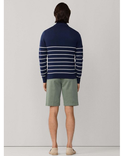 Hackett Pullover STRIPE HALF ZIP in Blue für Herren
