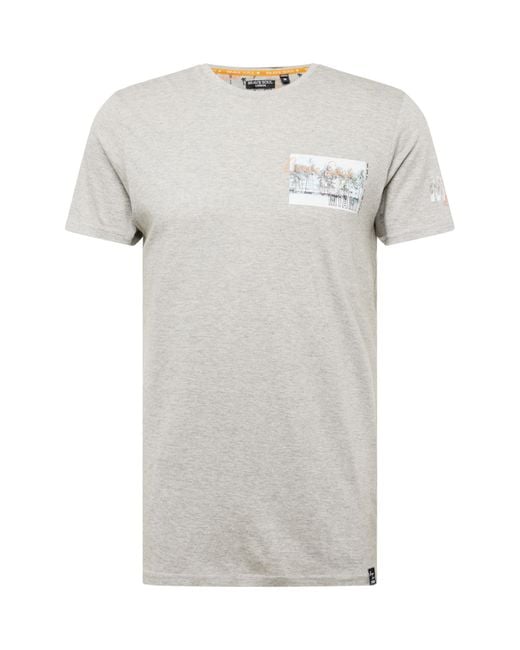 Brave Soul T-shirt in Gray für Herren