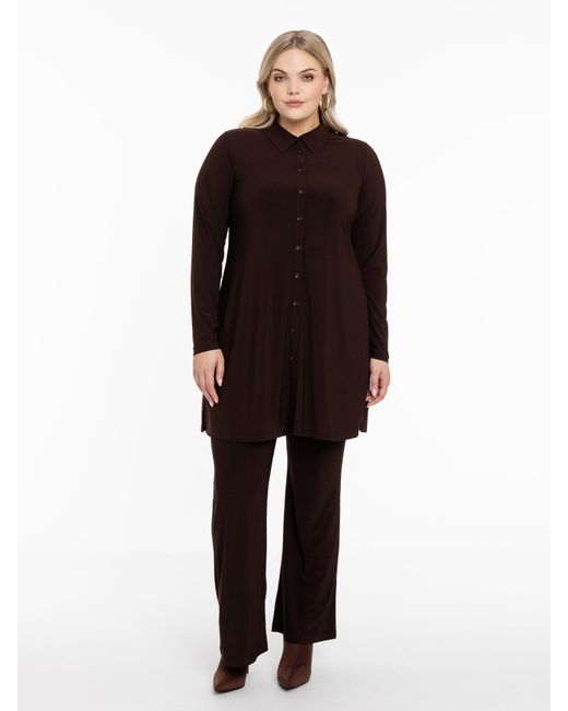 Yoek Brown Bluse 'Dolce'