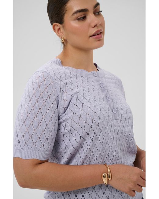 Kaffe Purple Pullover Birthe