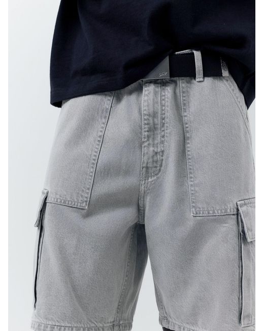 Pull&Bear Shorts in Gray für Herren