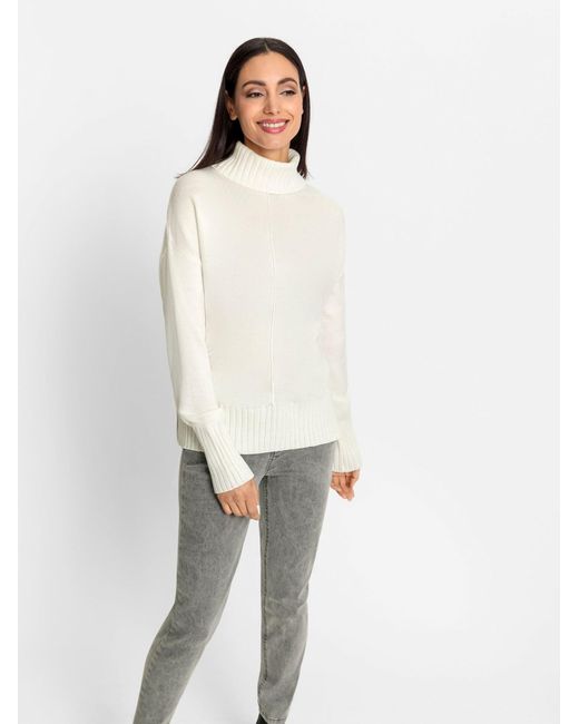 heine White Pullover