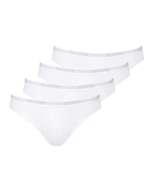 Sloggi Slip Basic in White für Herren
