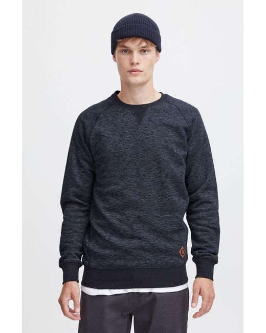 Solid Sweatshirt in Blue für Herren