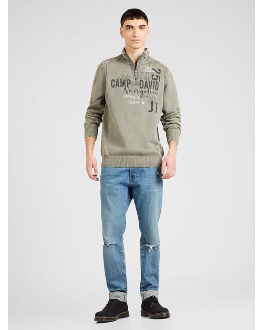 Camp David Pullover in Gray für Herren